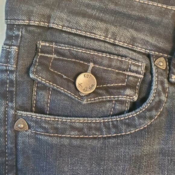 Kut From The Kloth Womens 12 Natalie High Rise Bootcut Jeans Blue Flap Pocket - Picture 5 of 11